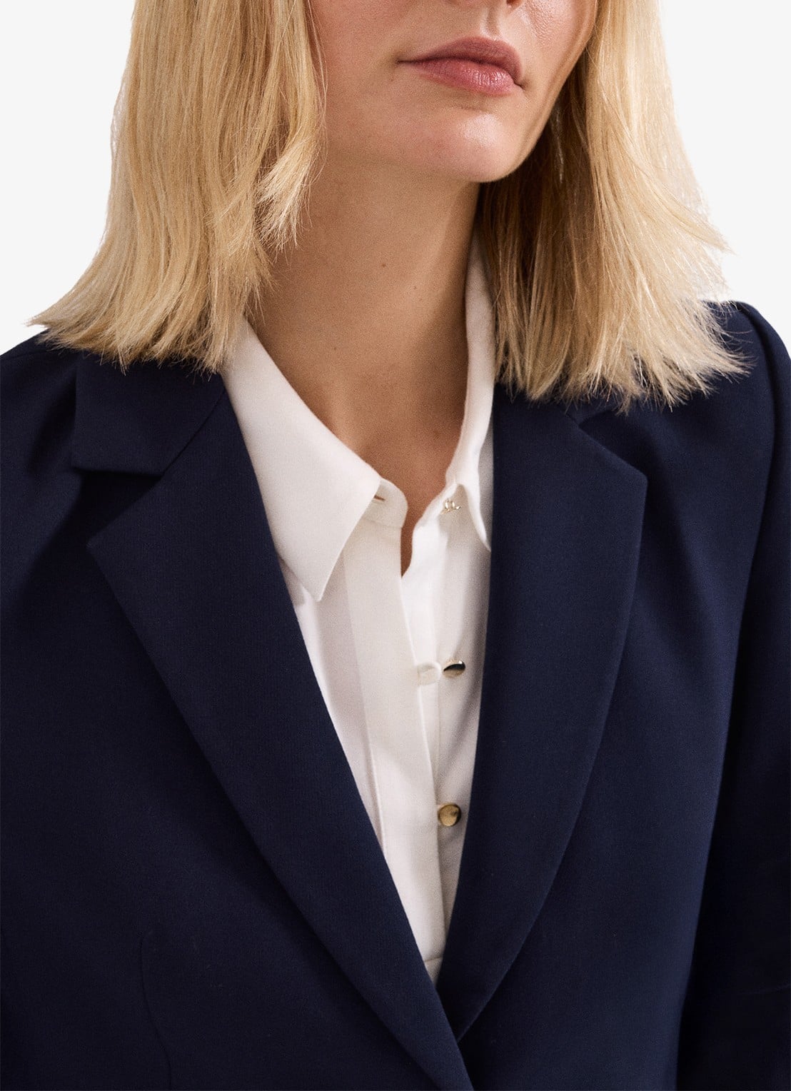 Phase Eight Aubrie blazer met klepzakken - detail 4 donkerblauw