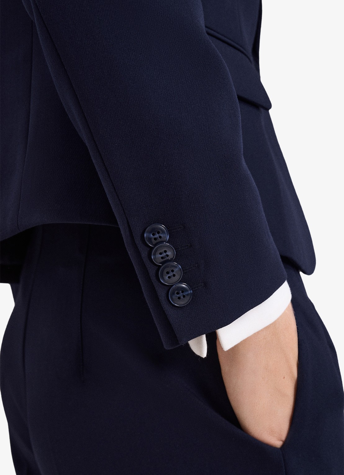 Phase Eight Aubrie blazer met klepzakken - detail 6 donkerblauw