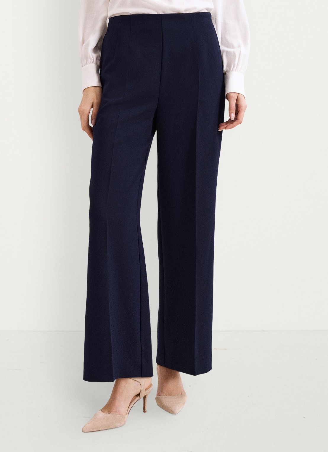 Phase Eight Aubrie high waist loose fit pantalon met steekzakken - detail 4 blauw