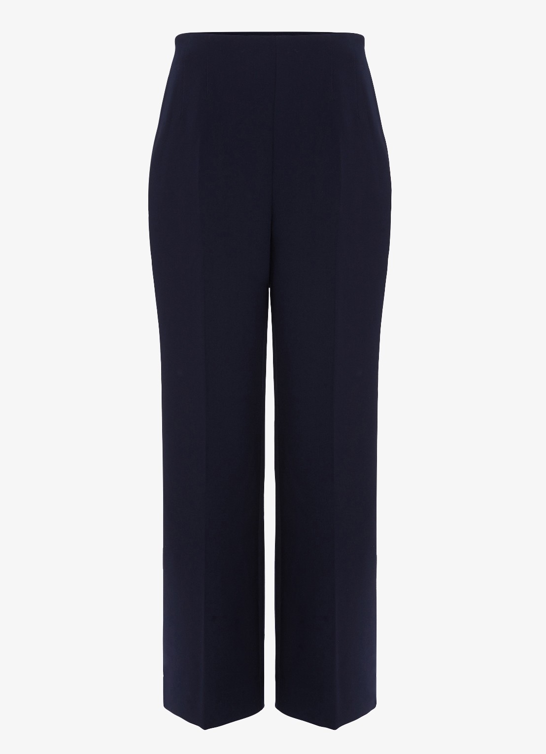 Phase Eight Aubrie high waist loose fit pantalon met steekzakken - voorkant blauw