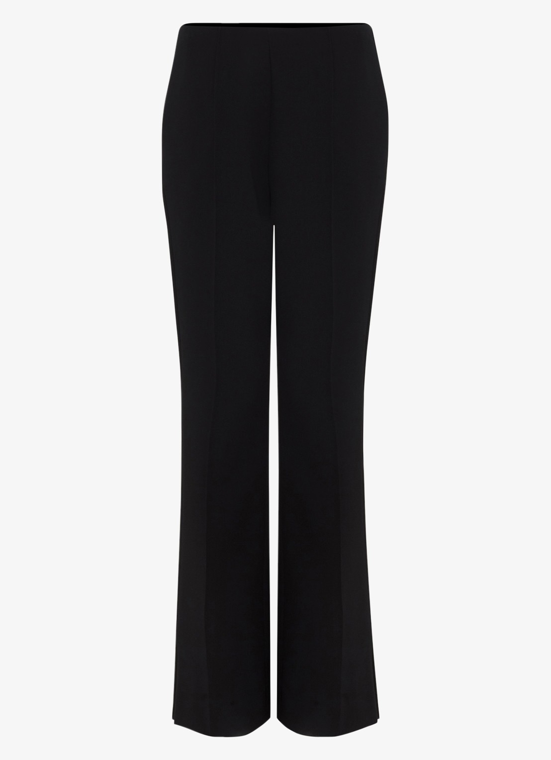 Phase Eight Aubrielle cropped high waist wide fit culotte met steekzakken - voorkant 2 zwart