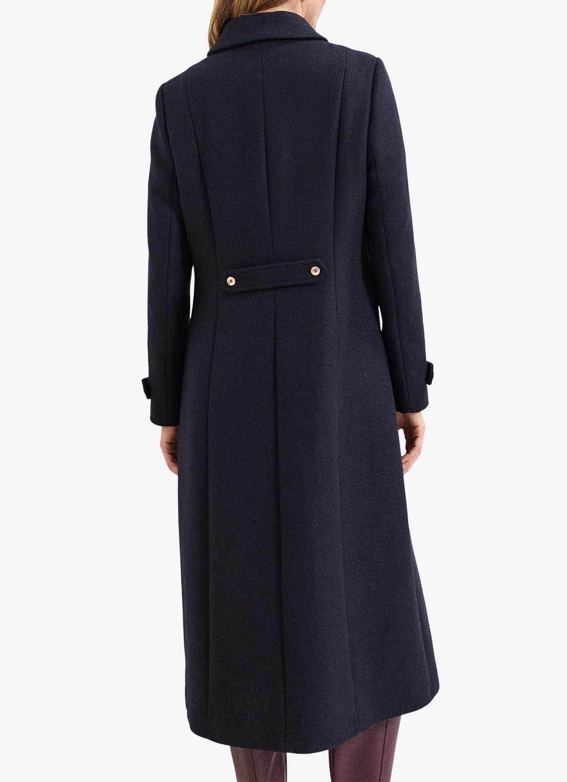 Phase Eight Aurelie mantel met klepzakken - achterkant blauw