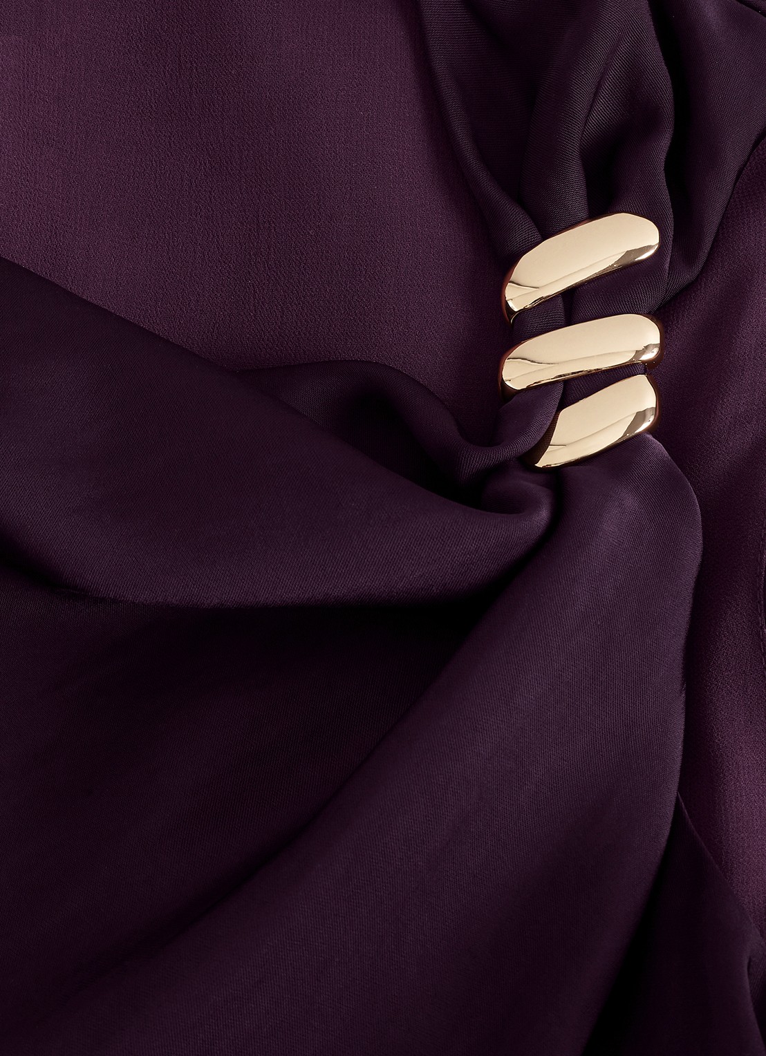 Phase Eight Avril wide leg jumpsuit met asymmetrische halslijn - detail 6 paars