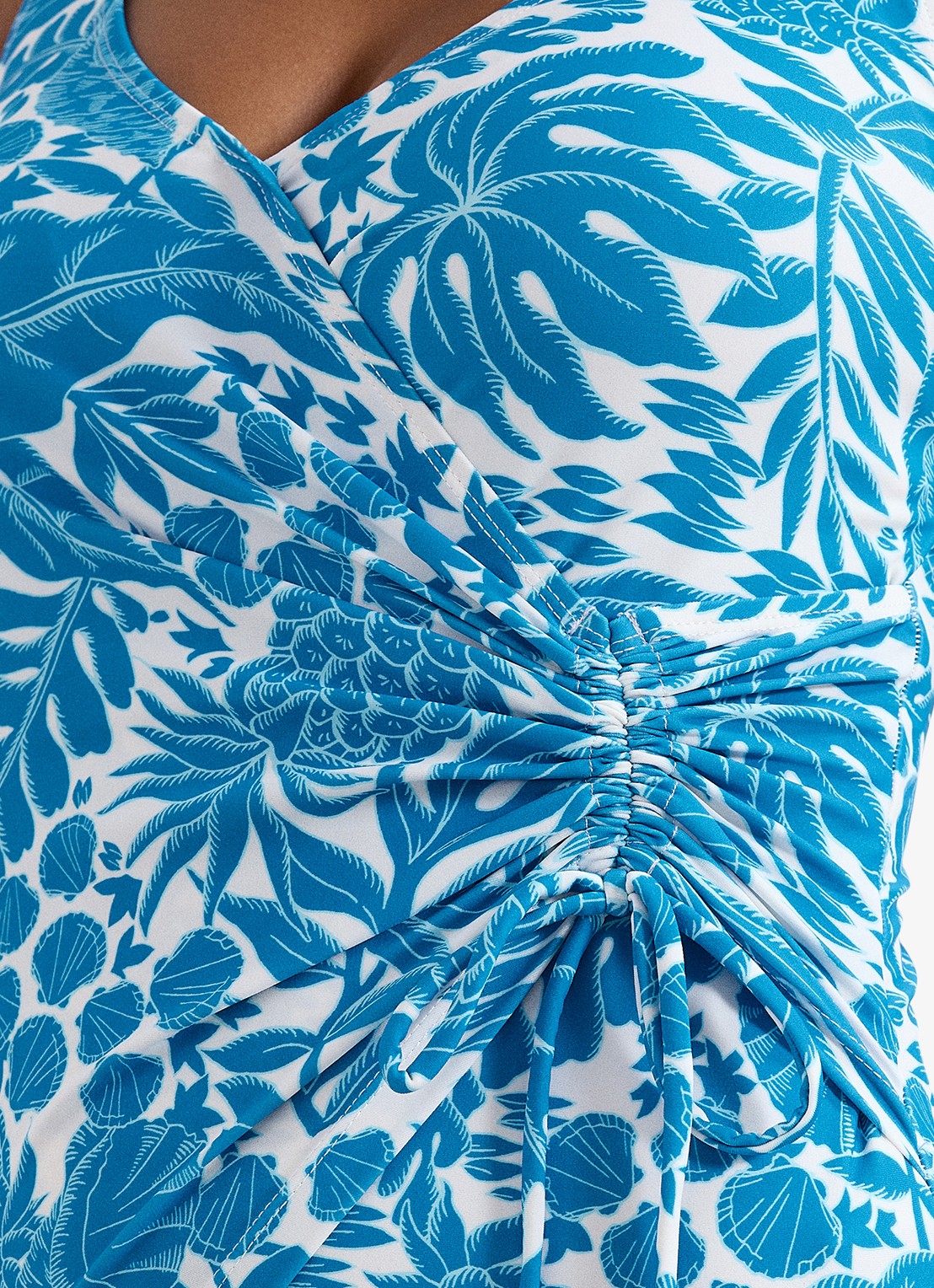 Phase Eight Badpak met print - detail 3 blauw