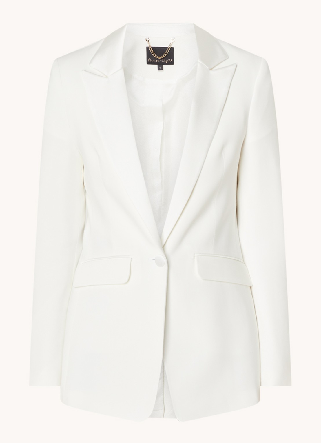 Phase Eight Beatriz blazer met klepzakken - voorkant ivoor