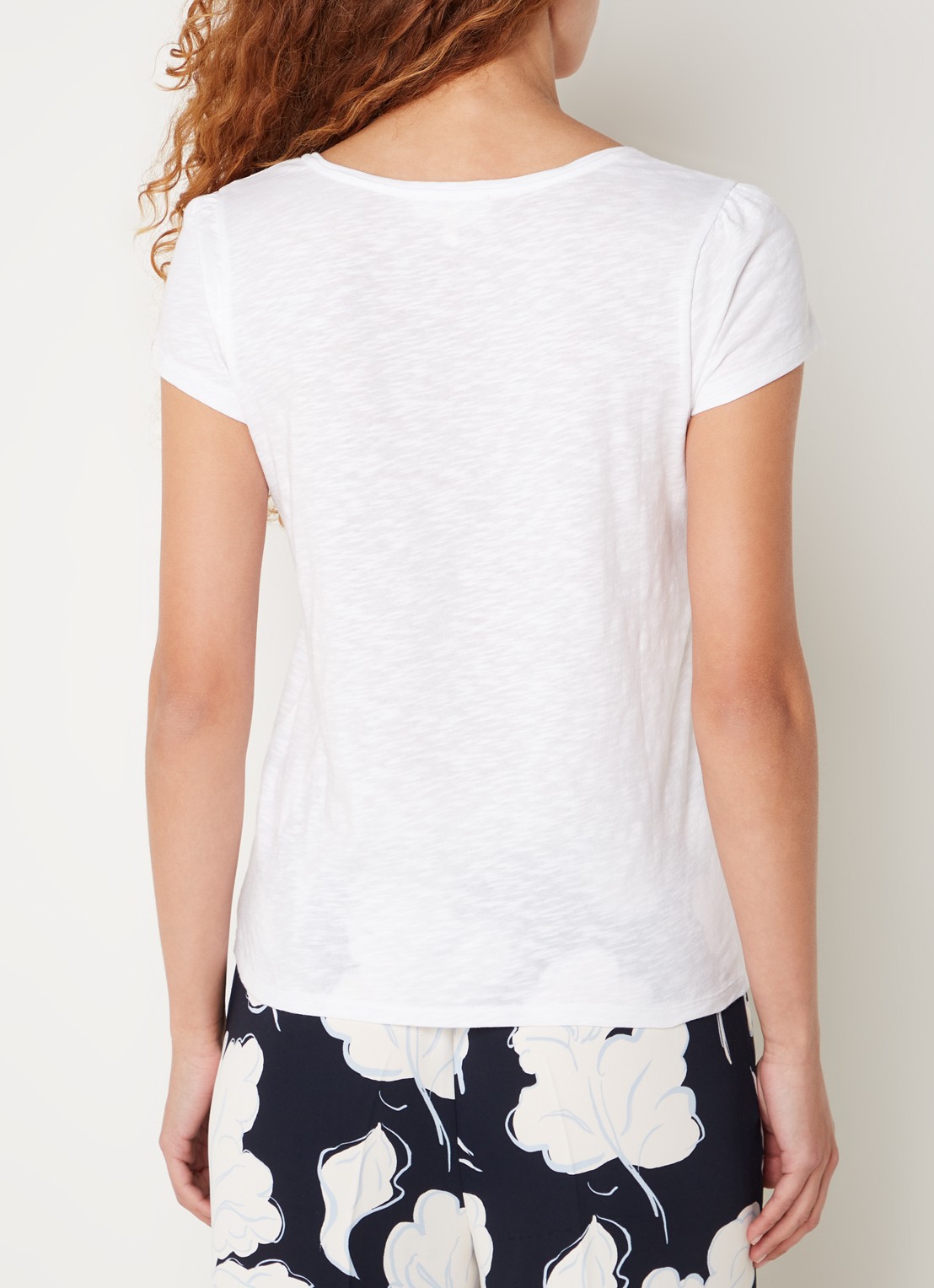 Phase Eight Bella T-shirt met stretch - achterkant 3 wit