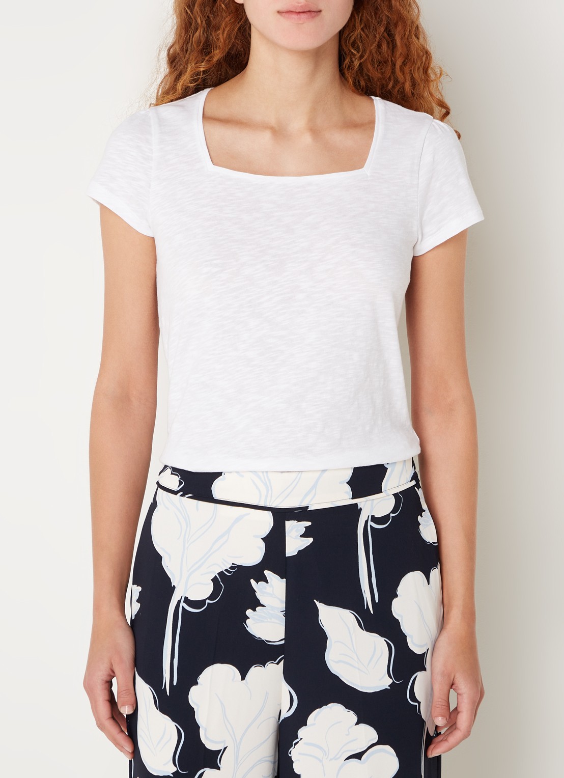 Phase Eight Bella T-shirt met stretch - detail 4 wit