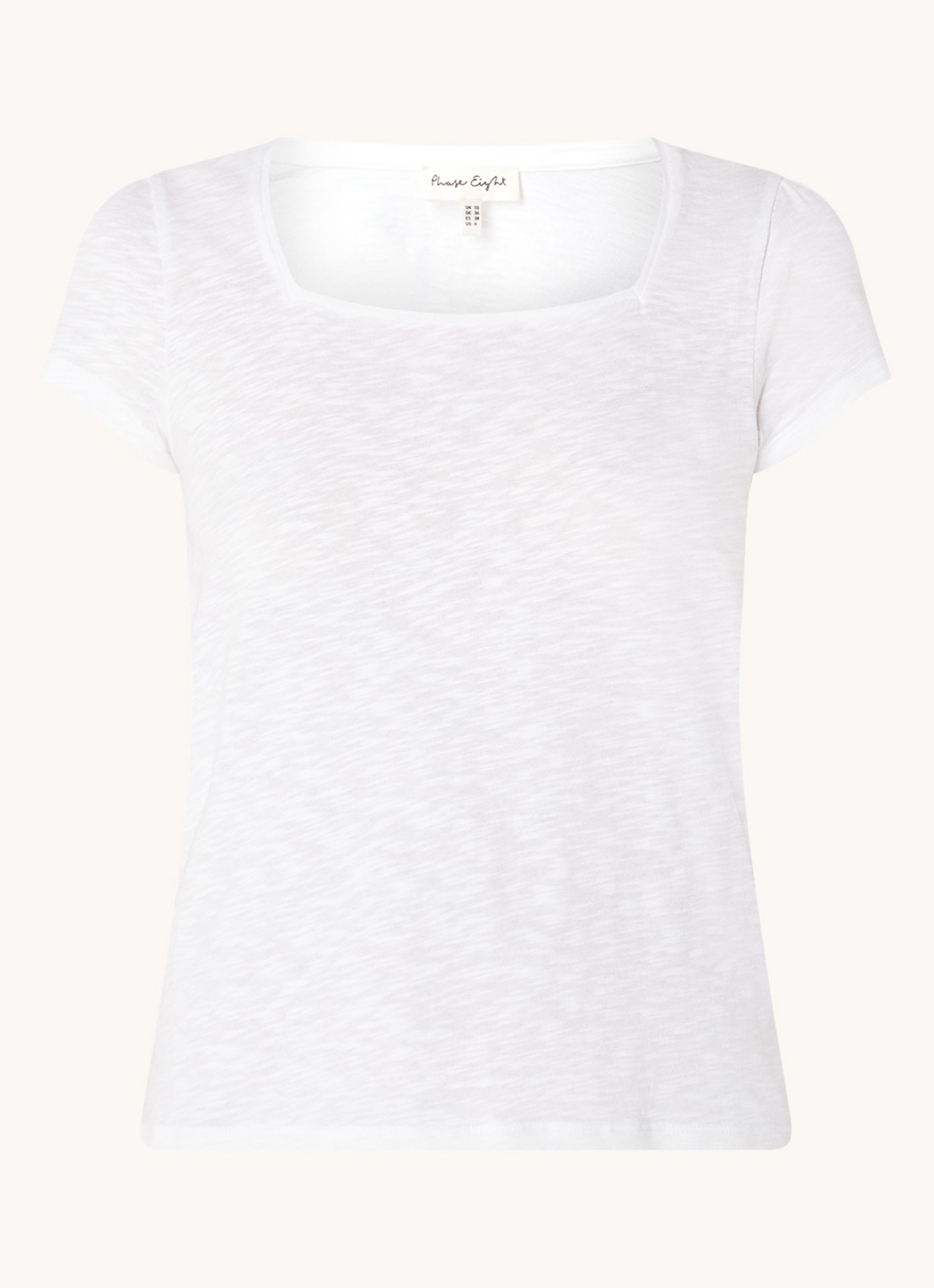 Phase Eight Bella T-shirt met stretch - voorkant wit
