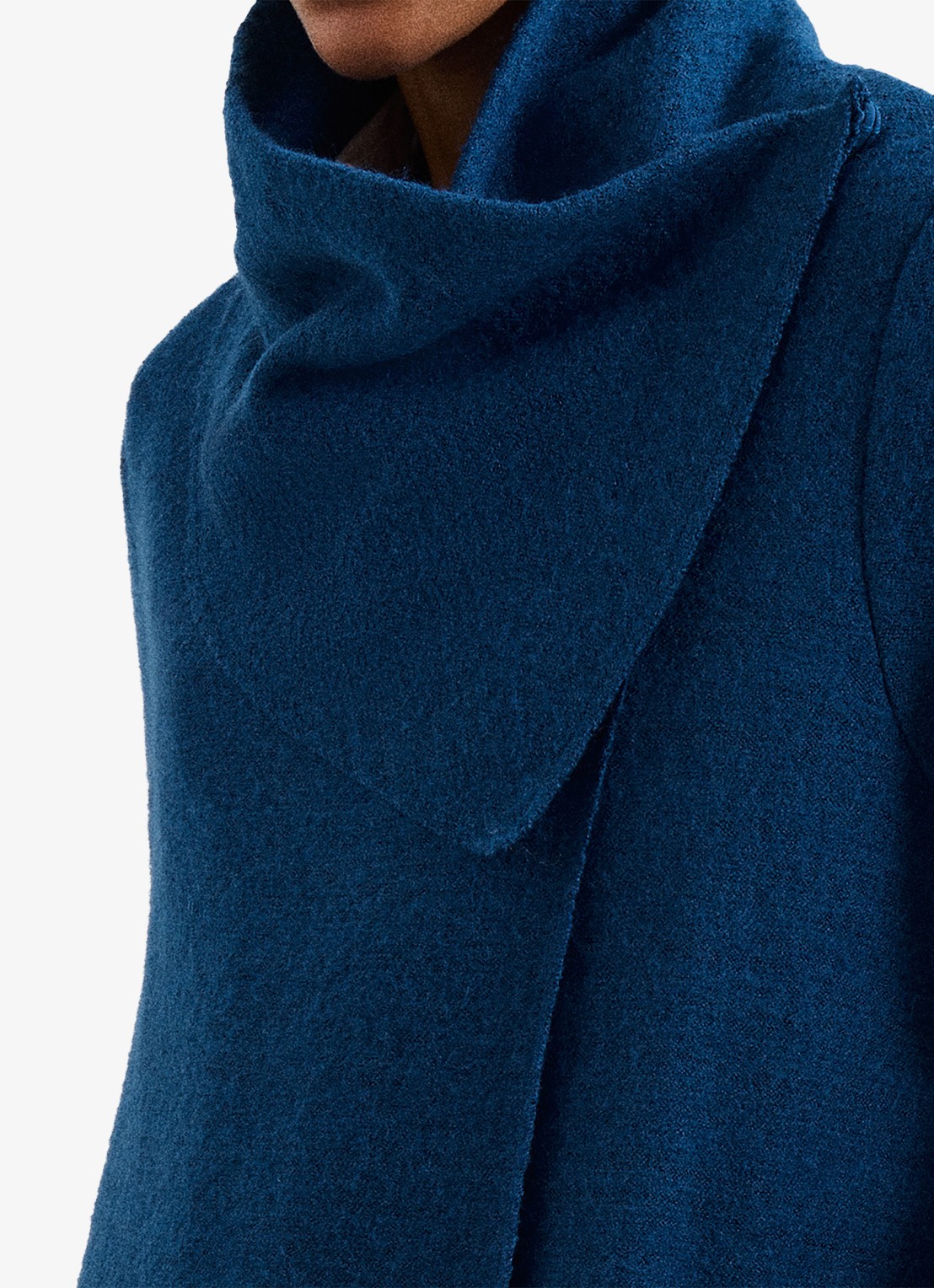 Phase Eight Bellona manteljas met sjaalkraag - detail 3 blauw