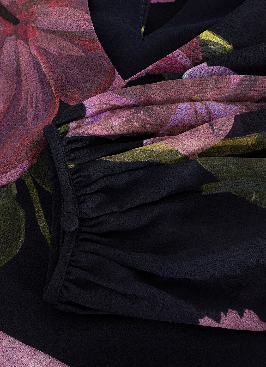 Phase Eight Betty maxi jurk met V-hals en bloemenprint - detail 8 blauw