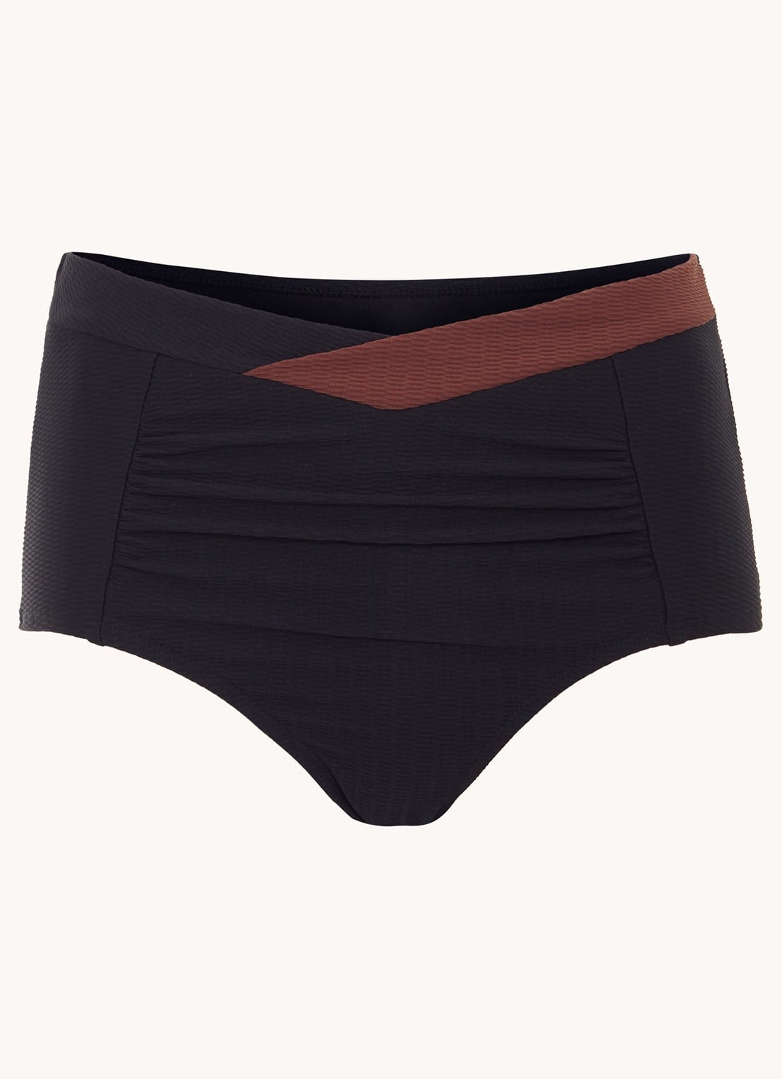 Phase Eight Bikinislip met structuur - voorkant zwart
