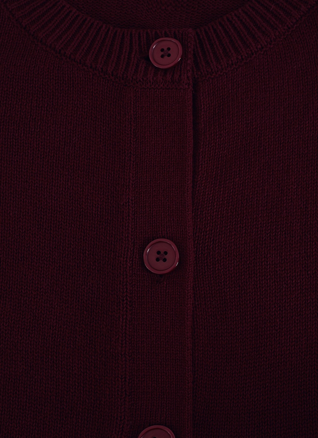 Phase Eight Blythe fijngebreid vest met broderie - detail 5 bourgogne 