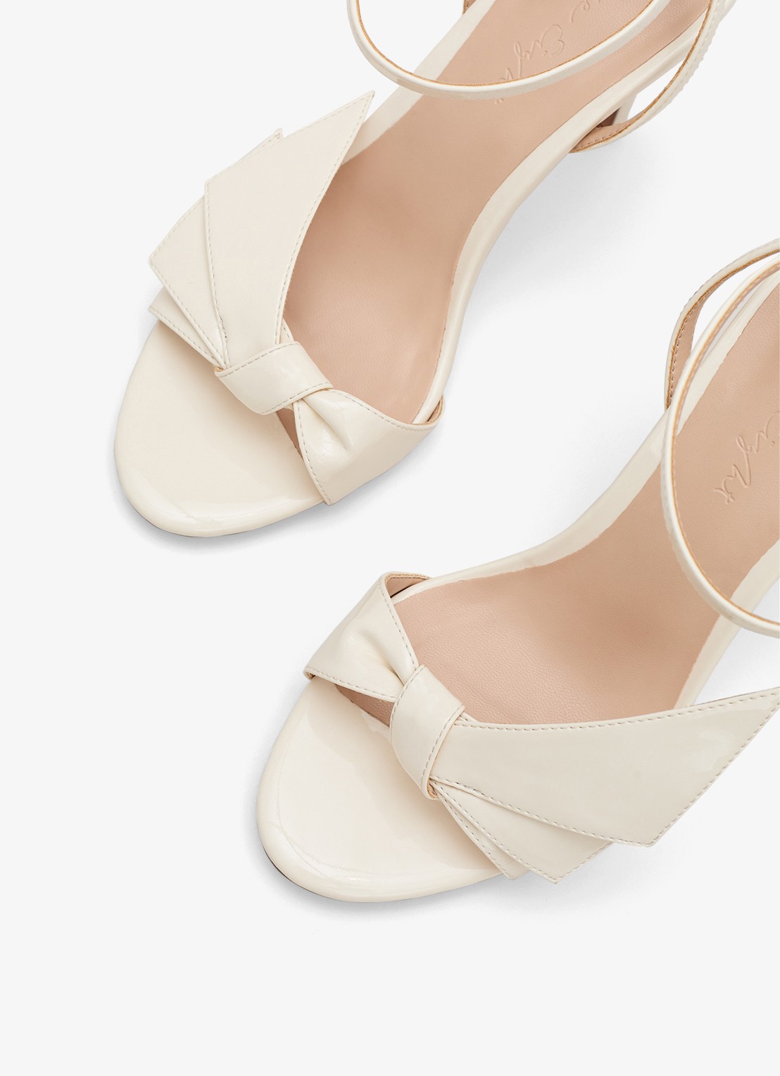 Phase Eight Bow sandalette met strikdetail - detail 5 ivoor