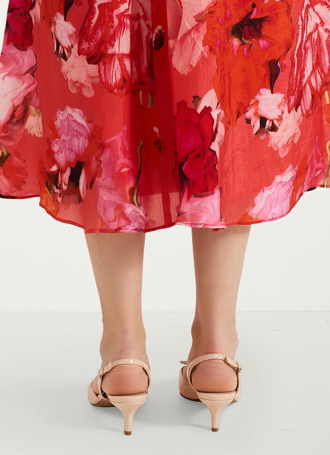 Phase Eight Bow slingback van imitatieleer - detail 4 oudroze