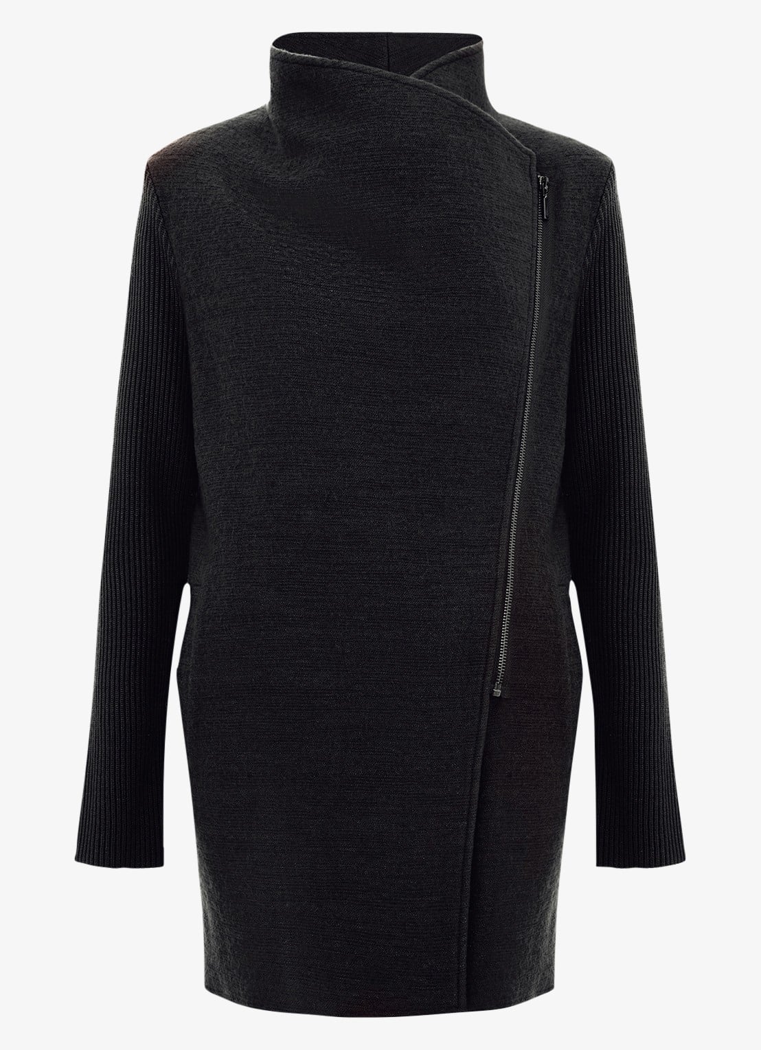 Phase Eight Byanca jack in wolblend - voorkant 10 zwart
