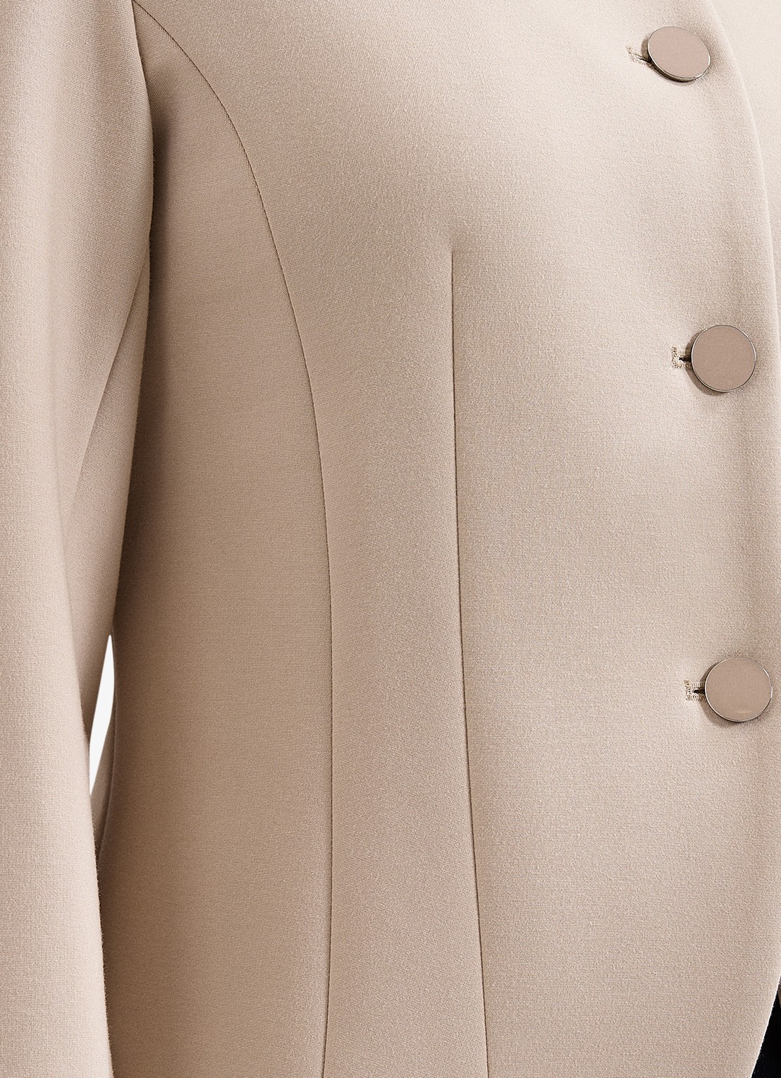 Phase Eight Carla jack met ronde hals - detail 5 creme