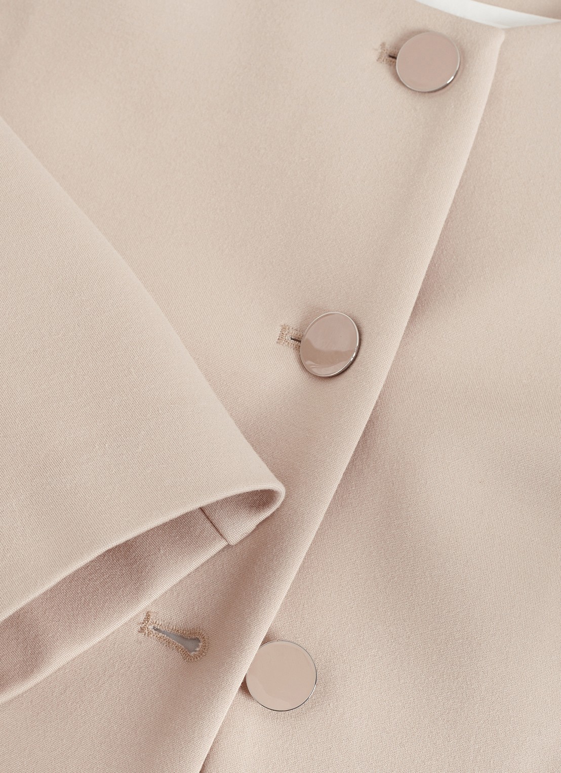 Phase Eight Carla jack met ronde hals - detail 7 creme