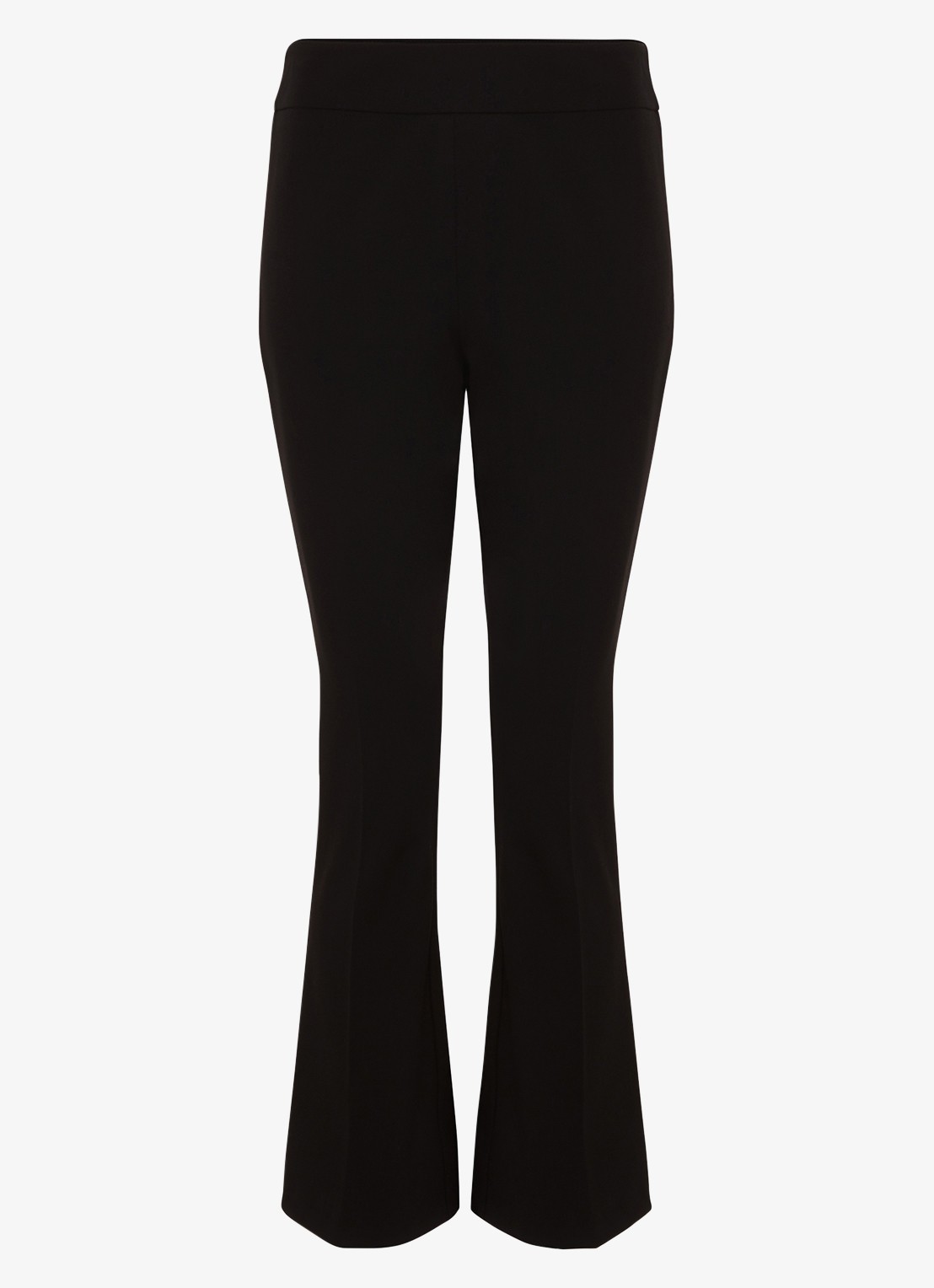 Phase Eight Carly mid waist cropped straight fit broek - voorkant zwart