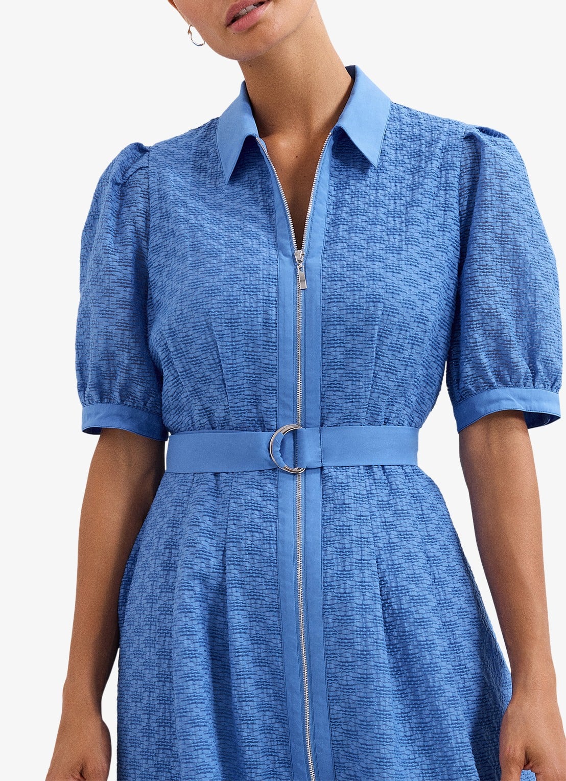 Phase Eight Casey midi jurk met ceintuur - detail 6 blauw