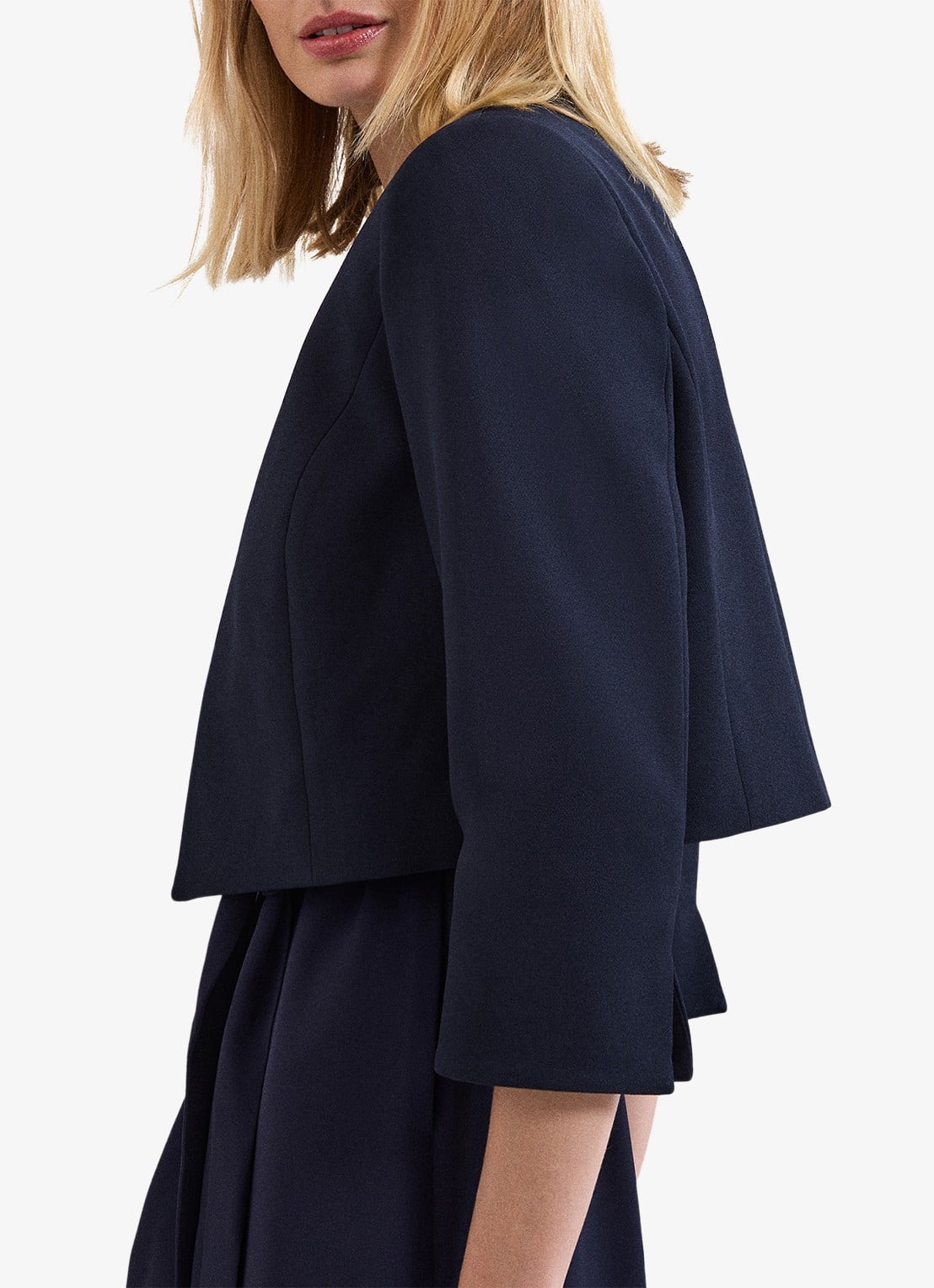 Phase Eight Catherine cropped blazer - detail 5 donkerblauw
