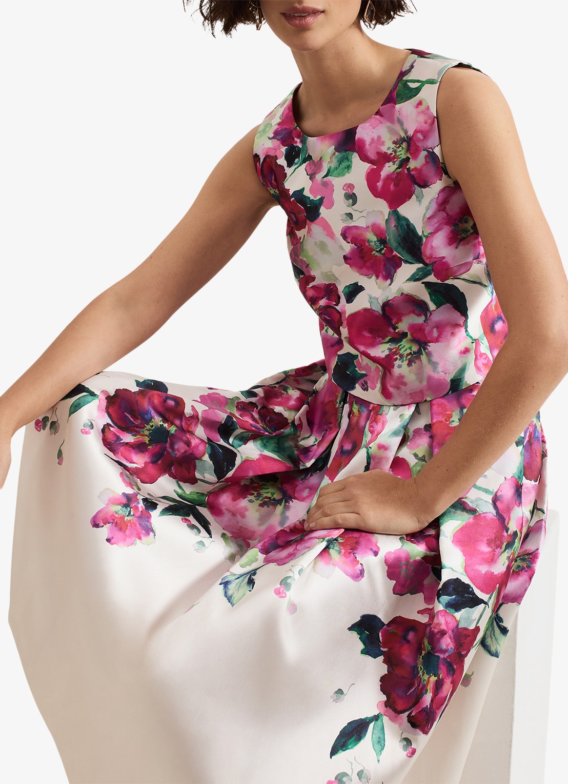 Phase Eight Celeste mouwloze top met bloemenprint - detail 6 roze