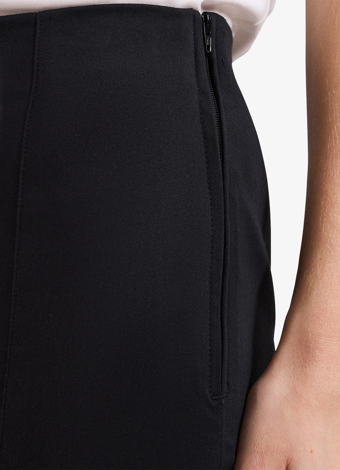 Phase Eight Charlie slim fit pantalon - detail 3 zwart