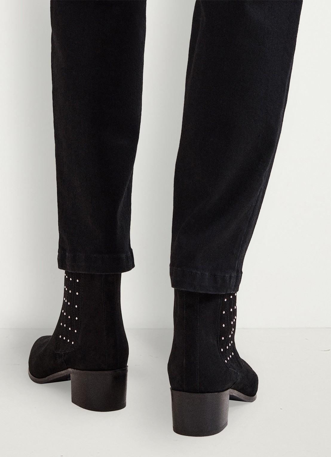 Phase Eight Chelsea boot met strass - achterkant 3 zwart