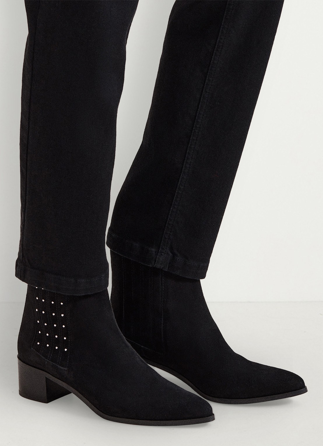 Phase Eight Chelsea boot met strass - detail 8 zwart
