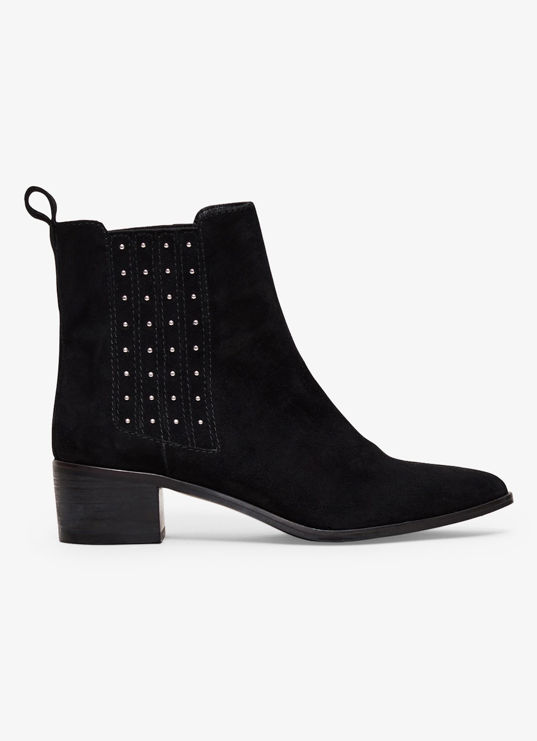 Phase Eight Chelsea boot met strass - voorkant zwart