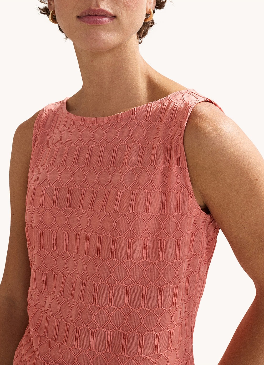 Phase Eight Clemmie mouwloze top met structuur - detail 4 roze