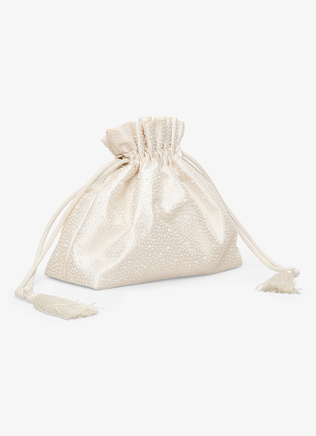 Phase Eight Clutch met imitatieparels - detail 4 ivoor
