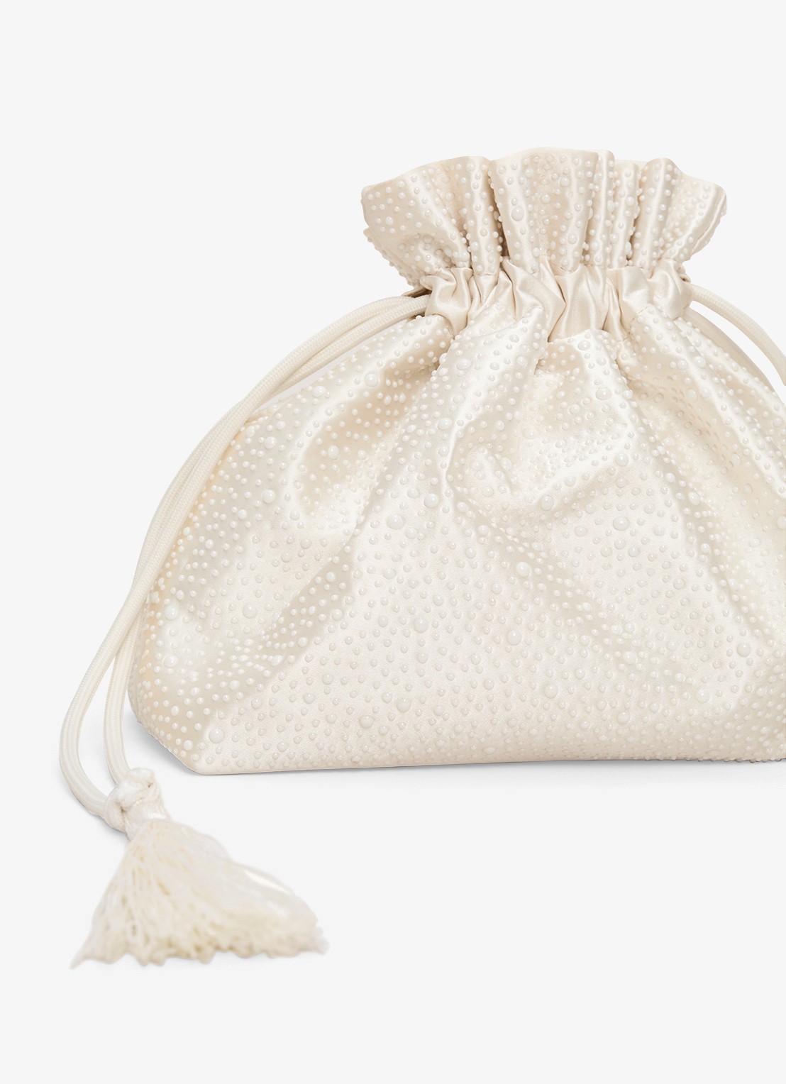 Phase Eight Clutch met imitatieparels - detail 5 ivoor