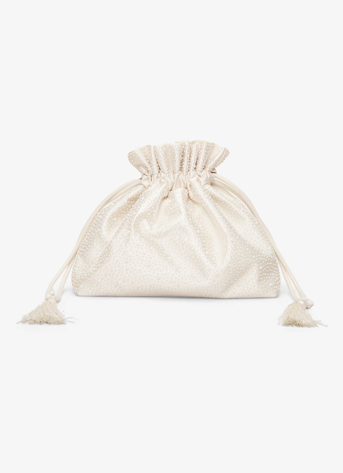 Phase Eight Clutch met imitatieparels - voorkant 2 ivoor