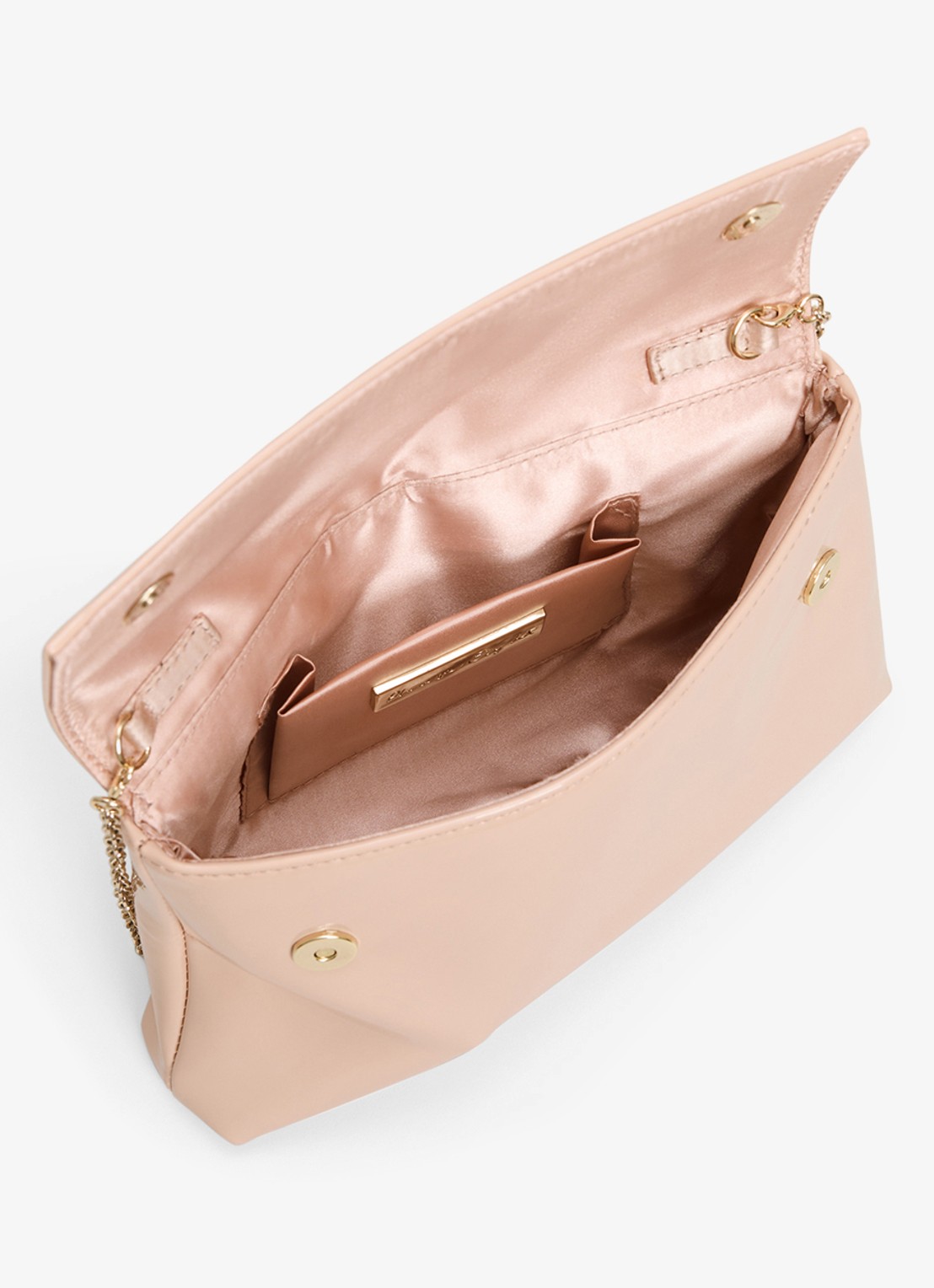 Phase Eight Clutch met lakfinish - detail 2 oudroze