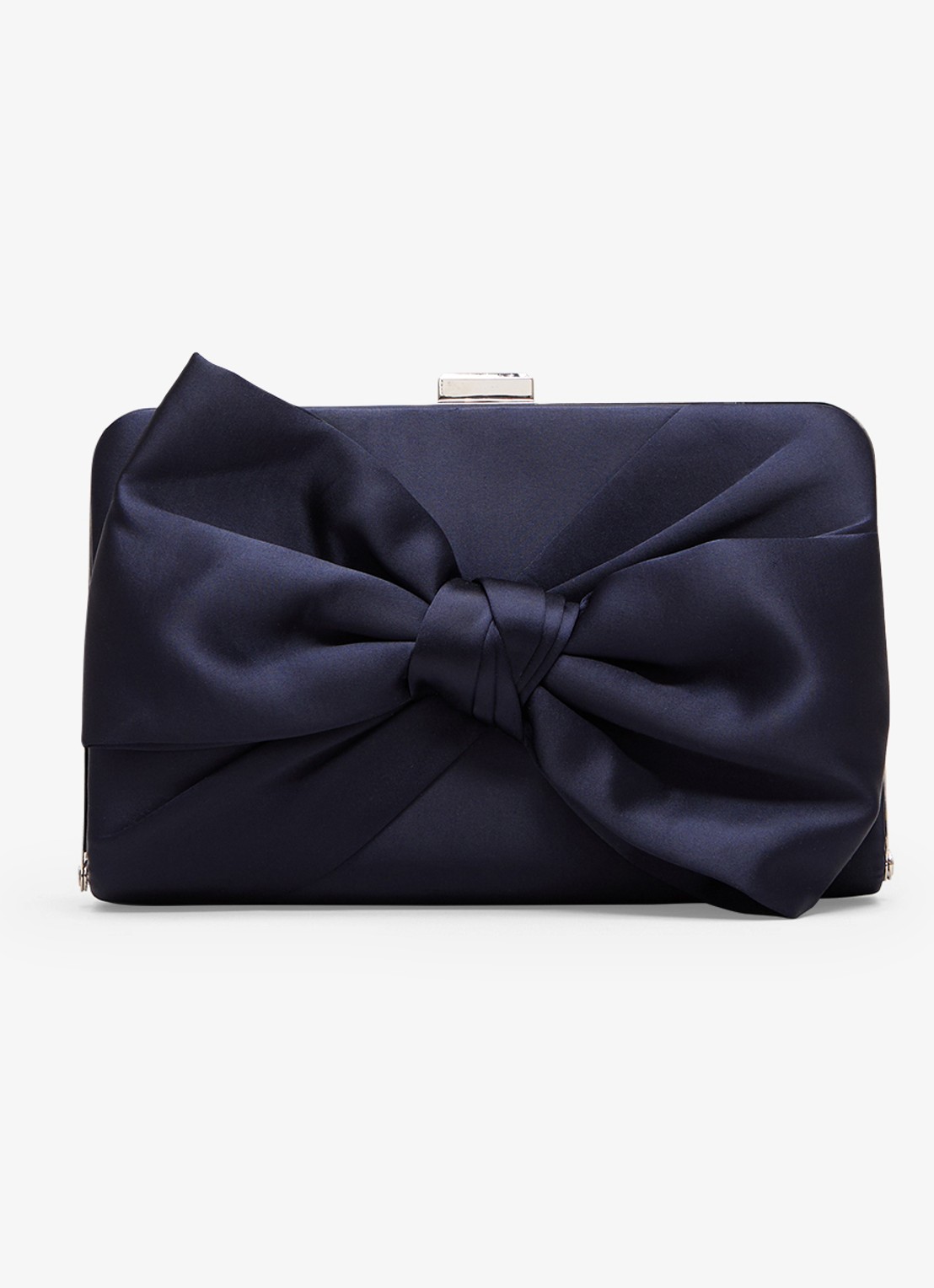 Phase Eight Clutch met strik detail - voorkant 6 blauw