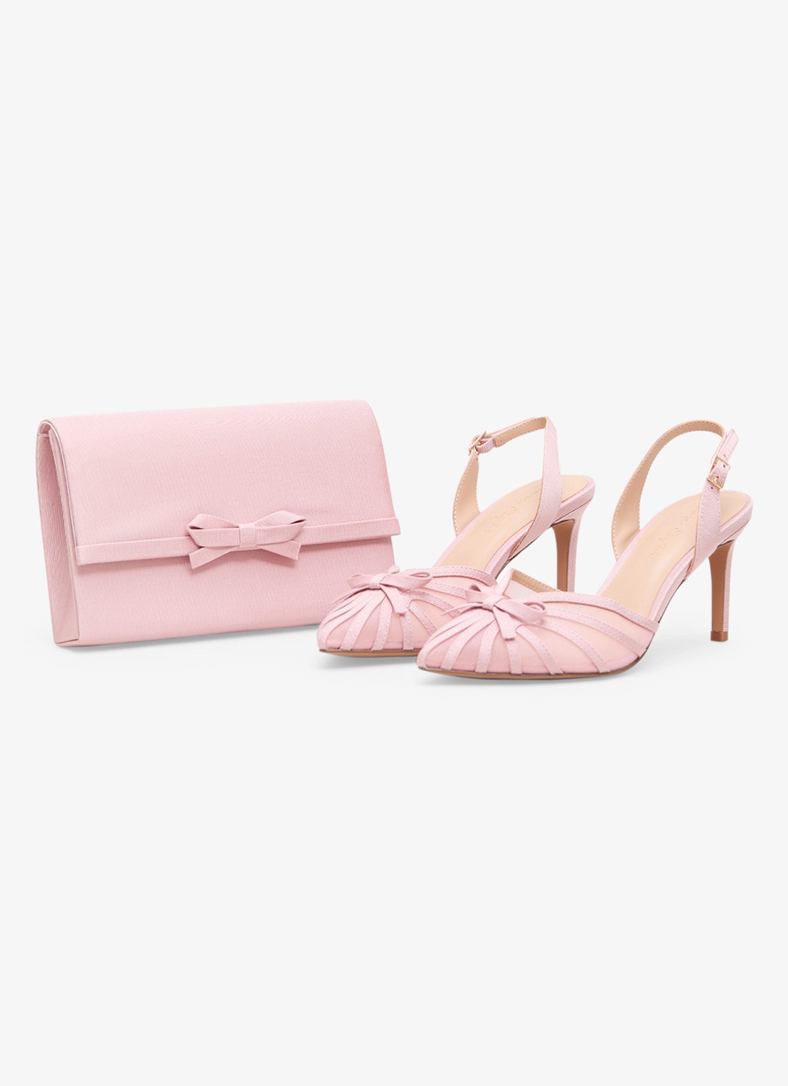 Phase Eight Clutch met strik detail - detail 7 oudroze