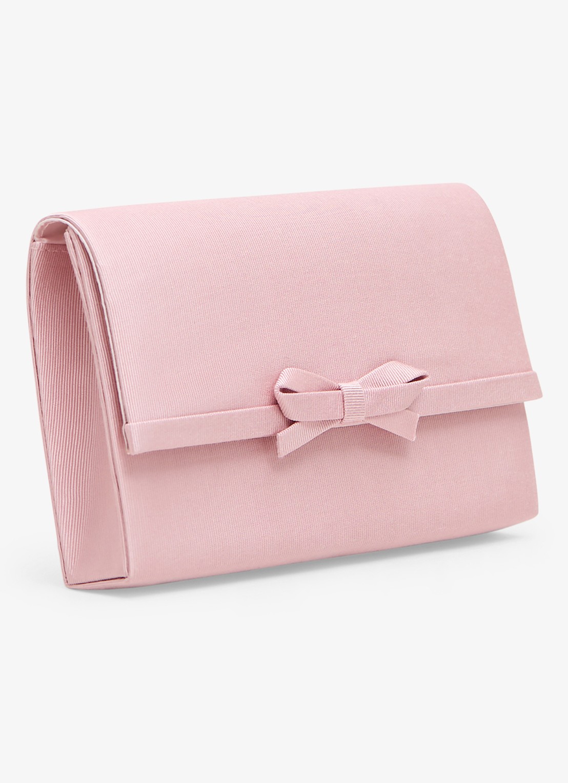 Phase Eight Clutch met strik detail - voorkant 2 oudroze
