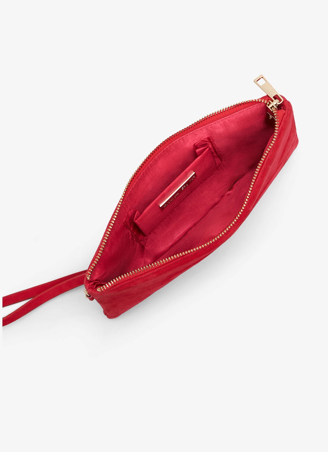 Phase Eight Clutch van suède  - detail 5 rood