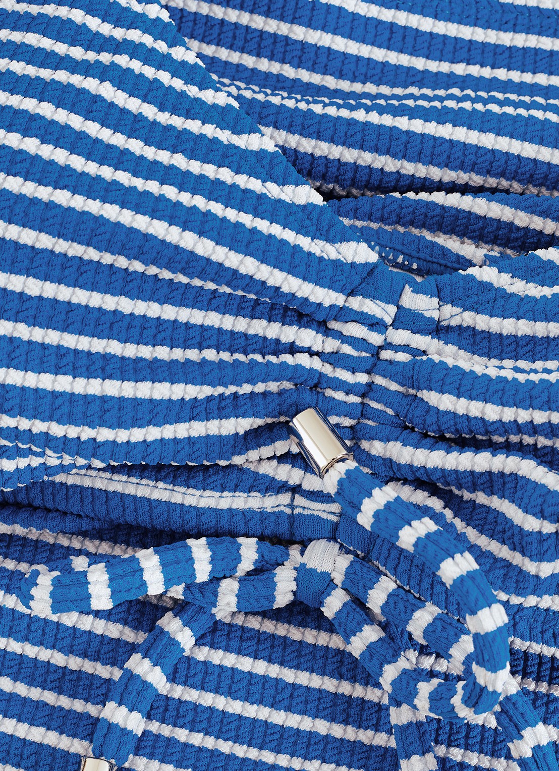 Phase Eight Colbalt bikinitop met streepprint - detail 7 kobaltblauw