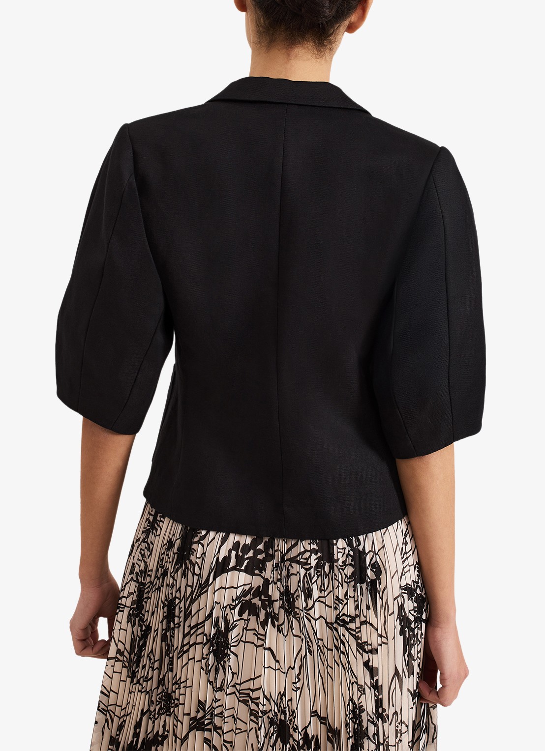 Phase Eight Coniston blazer met opgestikte zakken - achterkant zwart