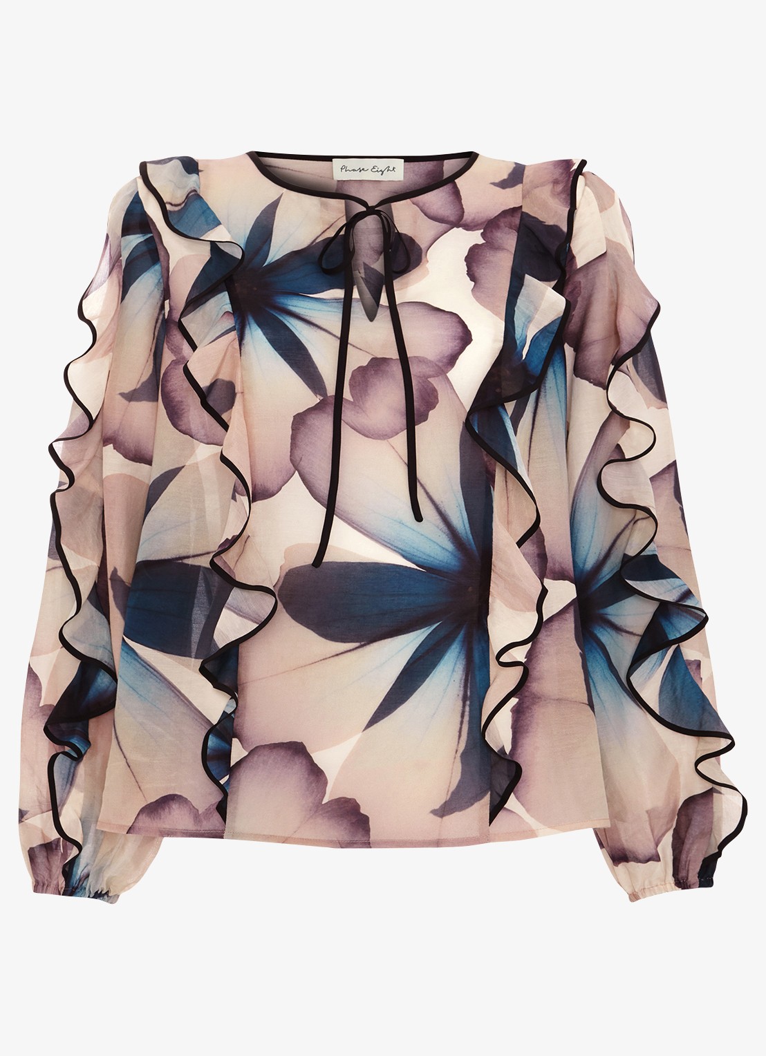 Phase Eight Cosmos tuniek van zijde - voorkant lichtroze
