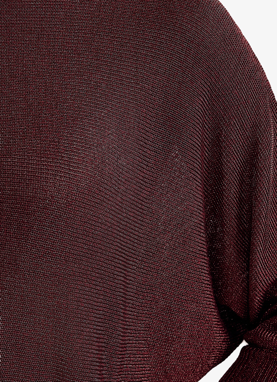 Phase Eight Cristine fijngebreide trui met lurex - detail 5 bordeauxrood