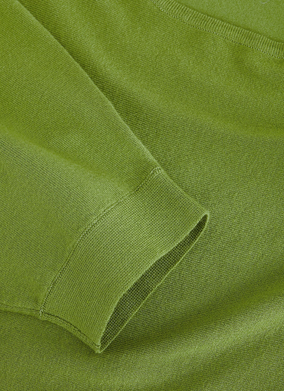 Phase Eight Cristine fijngebreide trui met vleermuismouw - detail 7 groen