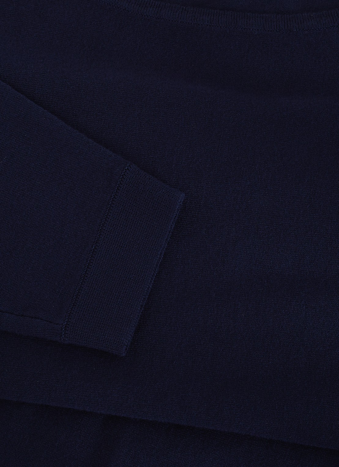 Phase Eight Cristine fijngebreide trui met vleermuismouw - detail 4 blauw