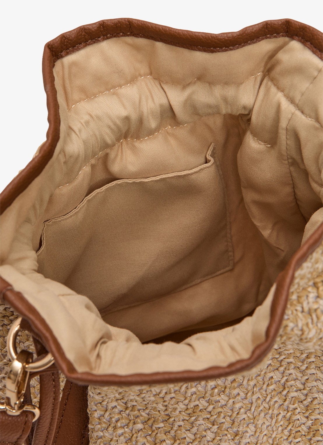 Phase Eight Crossbodytas met gevlochten detail en afneembare schouderriem - detail 2 beige