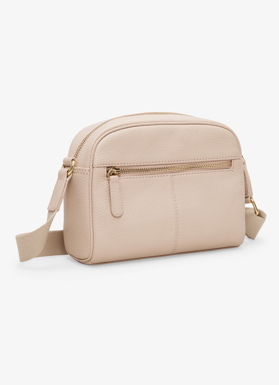 Phase Eight Crossbodytas van leer - voorkant 6 ivoor