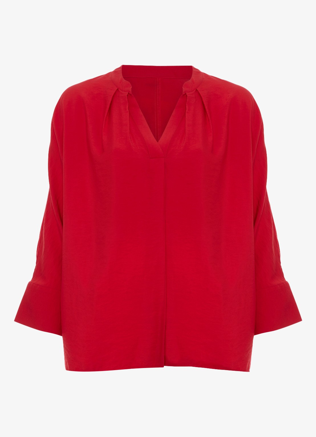 Phase Eight Cynthia blouse met V-hals - voorkant rood