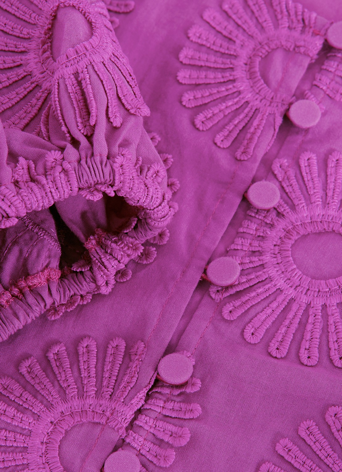 Phase Eight Daisy blouse met structuur - detail 5 paars