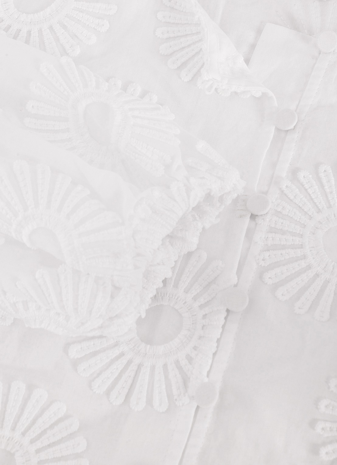 Phase Eight Daisy blouse met structuur - detail 2 wit