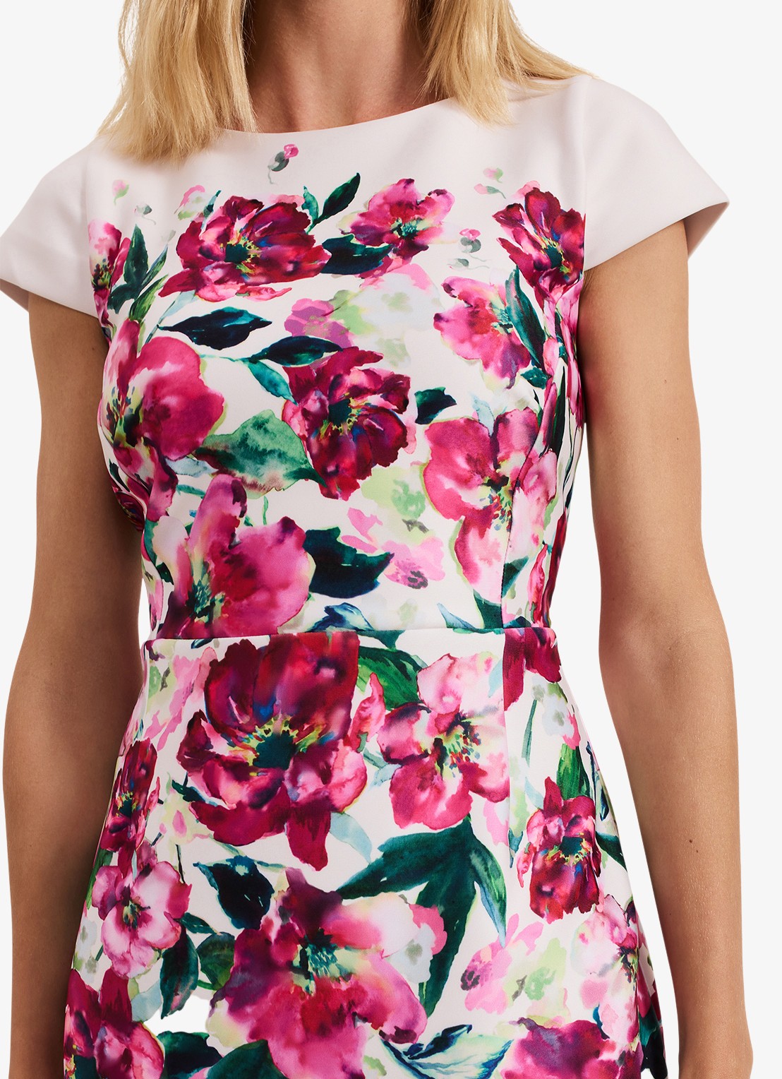 Phase Eight Dannas midi jurk met bloemenprint - detail 6 roze
